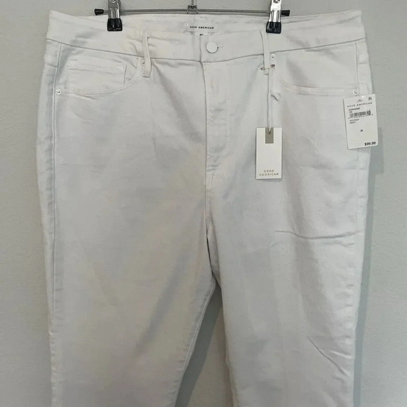 Good American Good Legs Straight Size 20 White Plus Size New - Picture 5 of 6